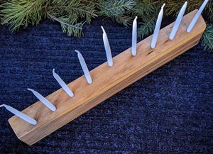 Candelabro de madera personalizado al por mayor para decoración navideña, centro de mesa de boda, candelabro, Decoración de mesa para el hogar - Product Image 3