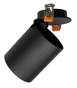 Anello da incasso regolabile nero GU10 82x128mm. (F-Bright 2807490-N) - Product Image 1