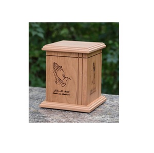 Urna funeraria de madera para cremación de cenizas, urnas de madera para mascotas, producto hecho en India - Product Image 5