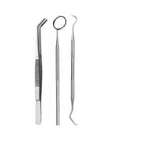 Pinzas de bloqueo, Kit de espejo de examen Dental de acero inoxidable, Manual de alta calidad para herramienta de implante Dental - Product Image 3