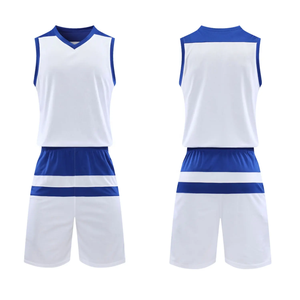 Ensemble de 2 maillots de basket-ball pour enfants, vêtements de sport d'extérieur pour garçons, uniforme de basket-ball sans manches - Product Image 2