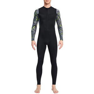 Nueva llegada precio barato logotipo personalizado de neopreno sólido buceo trajes húmedos talla grande ropa de baño para hombres - Product Image 2