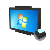 Kecerahan tinggi 1000 Nits USB Monitor layar sentuh kapasitif 13.3/15.6/21.5/24 inci tahan air LCD industri baru tertanam/Terbuka