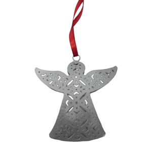 Ornement d'ange suspendu en fer décoratif fantaisie, feuille de cuivre, fait à la main, personnalisé, à utiliser pour la décoration de la maison et de Noël - Product Image 2