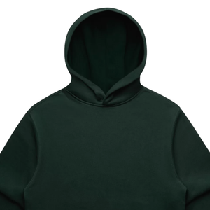 Sweat-shirt à capuche unisexe en coton 100% vert foncé, sweat-shirt à capuche de qualité supérieure, style décontracté d'hiver, streetwear, style uni, fournisseur en gros - Product Image 5