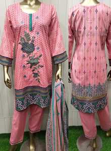 Vestidos listos para usar de verano para mujeres paquistaníes para Swiss Lawn Salwar Kameez Ropa de talla grande - Product Image 2