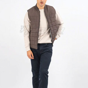 Chaleco de Invierno para Hombre, Diseño Personalizado, Logotipo Frontal, Ropa Transpirable para Exteriores, Servicio OEM, Tejido Ligero de Nailon/Poliéster - Product Image 4