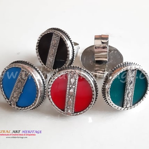 Vente en gros de bagues tribales en argent allemand bijoux de style afghan de qualité supérieure approvisionnement direct en usine - Product Image 1