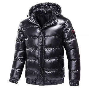OEM personalizado impreso hombres acolchado Puffer chaqueta burbuja cálida abrigos de invierno para uso masculino al aire libre - Product Image 4