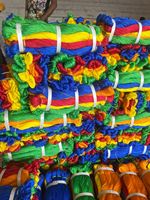 Corde de pêche tressée en PE coloré, polyvalente, torsadée, durable, en nylon, PP, polyester, polyéthylène, HDPE, emballée en bobine, anti-UV
