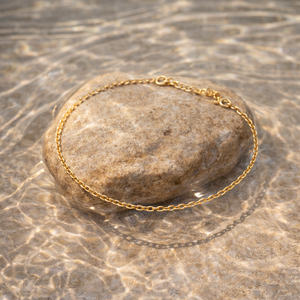 Chakralume Women's 925 Sterling Silver Finish Oval Cable Chain <b>Anklet</b> Rose <b>Gold</b> Plated Ball Pattern Party Jewelry OEM 1 Pair - Product Image 2