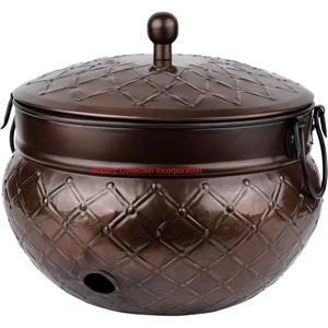 Premium Decorative Steel Garden Hose Storage <b>Pot</b> With Outdoor Water Hose <b>Holder</b> Elegant Patio Organizer For Home & Garden Use - Product Image 3