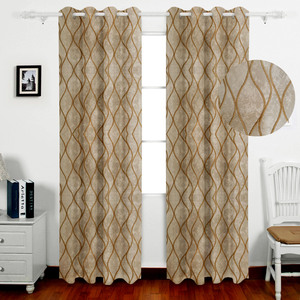 Phong Cách Hiện Đại Cao-End Phòng Ngủ Vải Jacquard Hình Học Sang Trọng Rèm Cửa Cho Phòng Khách Phòng Ngủ - Product Image 6