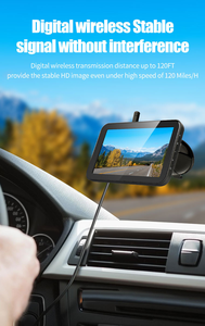 Recharge solaire étanche caméra de recul <span class=keywords><strong>sans</strong></span> <span class=keywords><strong>fil</strong></span> moniteur d'angle mort caméra de recul avec écran de 5 pouces pour camion - Product Image 5