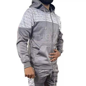 Ropa de calle unisex, chándal ajustado con capucha y conjunto de Jogger, ropa deportiva de dos piezas a la moda, ropa informal para gimnasio, chándal de moda - Product Image 4