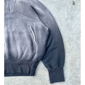 Custom Sunfade Solid 100% Cotton Vintage Wash Oversized Regular <b>Pullover</b> Hoodie for <b>Men</b> - Product Image 5