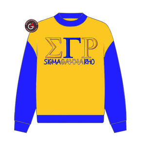 Sigma Gamma Rho Sorority bordado mujer cuello redondo sudadera | SGRho Sorority bordado señoras estilo personalizado cuello redondo - Product Image 4