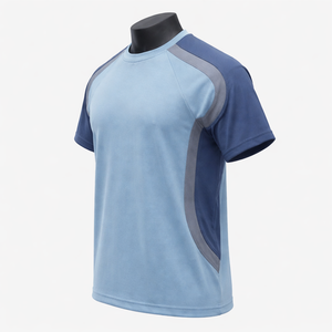 Camiseta Deportiva de Secado Rápido para Hombre, Transpirable, de Poliéster, para Gimnasio, Running, Fitness, con Logotipo Personalizado, Manga Raglán, Ropa Deportiva - Product Image 5