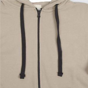 Sweat à capuche uni pour homme avec logo personnalisé et fermeture éclair - Product Image 2