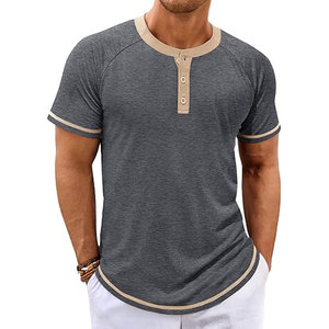 Camisetas de hombre superventas de alta calidad, ligeras, transpirables, Color sólido, cuello redondo, ajuste extragrande con logotipos 3D en línea para adultos - Product Image 6