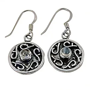 Pendientes de Aro de Plata 925 con Nudo Celta de Diamantes Vintage para Mujer - Product Image 3