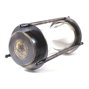 Temporizador de arena de metal de latón coleccionable estilo antiguo temporizador de arena náutico reloj de arena - Product Image 3