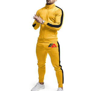 Wholesale High Quality 100% Cotton Outerwear <b>Sets</b> <b>Knitted</b> Four Way Stretch Sportswear Tracksuits for Men Casual Winter - Product Image 1