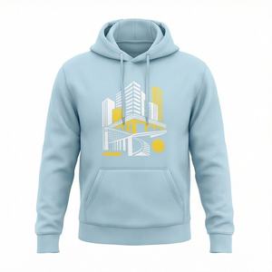 Sudadera con Capucha de Lana Peinada Lisa Teñida Personalizada para Hombre, 100% Algodón, Estilo Urbano, Venta al por Mayor, Premium, Tipo Pullover - Product Image 1