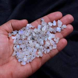 Pendientes colgantes de piedras preciosas, piedra lunar púrpura, Esmeralda natural, piedras rugosas, cristales a granel, piedras preciosas al por mayor, moissanita sin procesar - Product Image 4