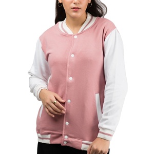 Chaquetas Varsity Bordadas Personalizadas de Alta Calidad Directo de Fábrica, Abrigos Deportivos Modernos para Mujer, Diseño Letterman Largo y Transpirable - Product Image 1