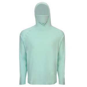 Prix usine OEM impression séchage rapide Polyester pêche à capuche hommes élégant Sublimation imprimé chasse pêche à capuche - Product Image 1