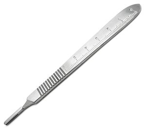 Mejor Proveedor de Mango de Bisturí Quirúrgico FENTEX de Acero Inoxidable Personalizado de Alta Calidad, Acabado Pulido Espejo Mate, CE - Product Image 1