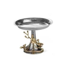 Herramientas de Metal para pasteles, soporte plateado para pasteles, estilo Pedestal hecho a mano, soporte de exhibición para pasteles de estilo americano, plato de postre para panadería - Product Image 1