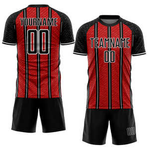 Uniforme de fútbol auténtico, proveedor al por mayor, resistente a la humedad, transpirable, secado rápido, uniformes duraderos construidos para clubes de fútbol - Product Image 1