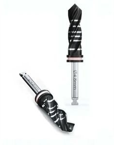 สว่านรดน้ำภายนอกสำหรับทันตกรรมรากฟันเทียมสีดำเคลือบไทเทเนียมสีดำทำจากสเตนเลสชุบแข็ง/อายุการใช้งานยาวนานขึ้น - Product Image 5