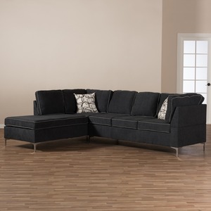 SFL68015 L-Shaped Corner <b>Sofa</b> Upholstered Home Furniture for Living Rooms & Apartments Fabric with Chenille <b>Cover</b> Sponge Filling - Product Image 4