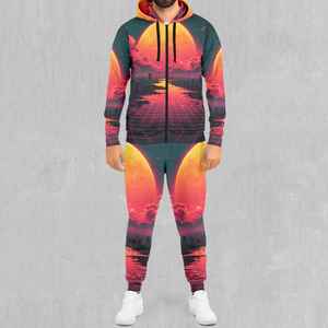 Conjunto de chándal sublimado con estampado de invierno de algodón 100% para hombre, ropa deportiva de ajuste Regular, lavable, transpirable, antiarrugas, rápido - Product Image 1