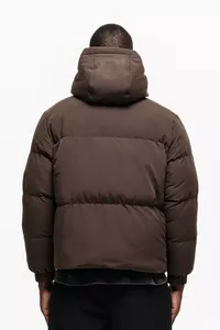Veste utilitaire imperméable à l'eau pour homme, vente chaude, fabricant en gros, printemps, fine, col montant, logo sur le devant, style bulle - Product Image 2