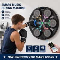 Casque de protection intelligent pour l'entraînement avec cible murale LED pour la boxe à domicile