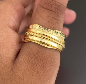 <b>Spinner</b> <b>Ring</b> 925 Sterling <b>Silver</b> Gold Rhodium Plated Meditation <b>Ring</b> Classic Wedding Band Anniversary Gift Minimalist Jewelry - Product Image 5