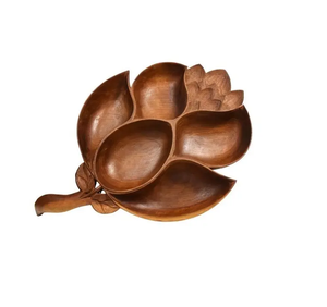 Assiette en bois design créatif Party/Restaurant/Home/Accessoire Assiette en bois pour taille personnalisée Design unique - Product Image 1