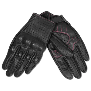 Gants de moto en cuir de chèvre unisexe avec blindage et écran tactile pour le cyclisme, les sports et les voyages en plein air. - Product Image 2