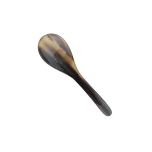 Cuillère à sel en corne de buffle de bonne qualité avec couleur naturelle Cuillère à couverts de meilleure qualité à prix raisonnable Cuillère en corne à vendre - Product Image 1