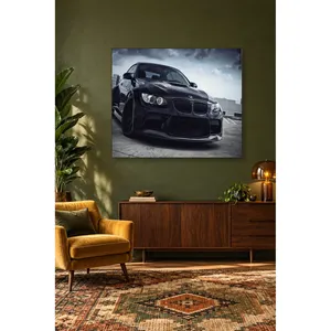 Impression sur toile Fida Black BMW M3 Under Cloudy Sky - Product Image 2