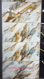 Carreaux vitrifiés modernes aspect marbre brillant 600*1200mm Carreaux émaillés polis pour les murs et les sols de cuisines domestiques - Product Image 2