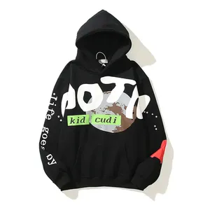 Offre Spéciale hommes pulls à capuche logo imprimé personnalisé sublimation polaire et denim hiver pull-over col à capuche - Product Image 4