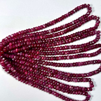Perles Rondelles Facettées en Pierre de Lune Rouge Mystique de Haute Qualité, Taille 4-10mm, avec Plus de 50 Ans d'Expérience pour la Fabrication de Bijoux