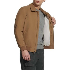 Chaquetas de bombardero de poliéster de lana de invierno de alta calidad para hombre Cómodas con capucha High Street Style Low MOQ OEM Venta al por mayor Color marrón - Product Image 5