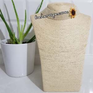 Accesorios de exhibición de joyería İğne Oyası Tasma Ayçiçeği Kolye - Product Image 1