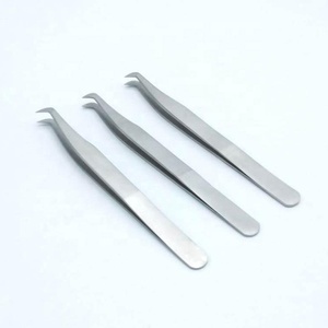 <b>Christmas</b> Flower Paper Coating Silver Point Eyelash fiber tip Sustainable Stainless Steel Best Price <b>Offer</b> pink lash tweeters - Product Image 4